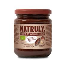 Crema de cacao y avellanas bio sin azúcar añadido Natruly 200 g